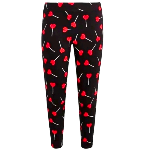 ❤️NWT TORRID LEGGING - RED HEART PRINT LOLLIPOP - PLUS SIZE - Picture 8 of 10